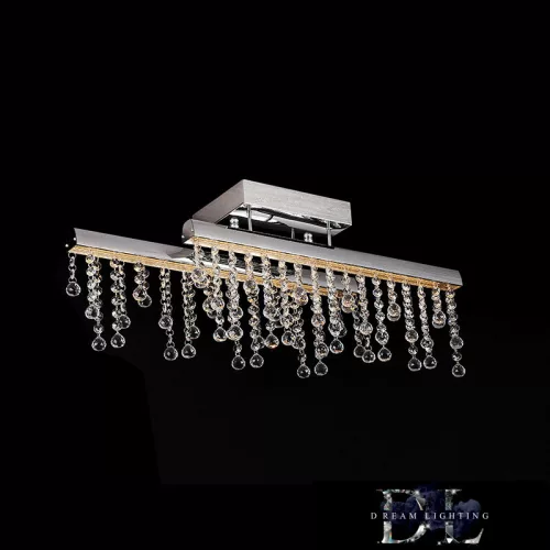 ELDLUX GLOSSY kryształowa lampa sufitowa chromowana 13W 4000K