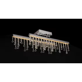   ELDLUX GLOSSY kryształowa lampa sufitowa chromowana 16W 4000K