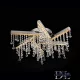 ELDLUX GLOSSY kryształowa lampa sufitowa chromowana 27W 4000K