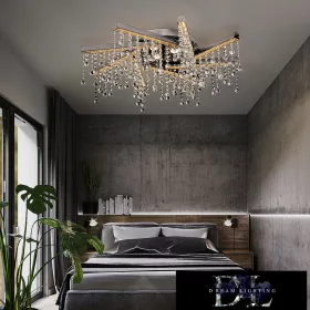   ELDLUX GLOSSY kryształowa lampa sufitowa chromowana 49W 4000K