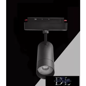   UNIVERSO Magnetyczny reflektor punktowy montowany na szynie DC:48V 14W 1190LM 3000K RA90 IP20 192x144x56mm Czarny