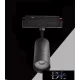 UNIVERSO Magnetyczny reflektor punktowy montowany na szynie DC:48V 14W 1190LM 4000K RA90 IP20 192x144x56mm Czarny