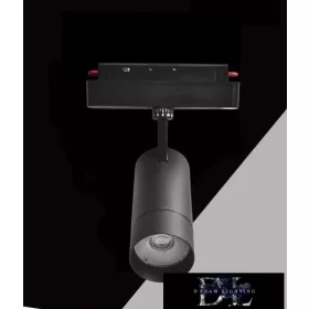   UNIVERSO Magnetyczny reflektor punktowy montowany na szynie DC:48V 24W 2280LM 3000K RA90 IP20 213x165x76mm Czarny