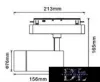 UNIVERSO Magnetyczny reflektor punktowy montowany na szynie DC:48V 24W 2280LM 3000K RA90 IP20 213x165x76mm Czarny
