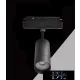 UNIVERSO Magnetyczny reflektor punktowy montowany na szynie DC:48V 24W 2280LM 4000K RA90 IP20 213x165x76mm Czarny