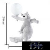 Lampa stołowa UNIVERSO Squirrel 1xG9 maks. 60 W IP20 biała 260 x 240 mm