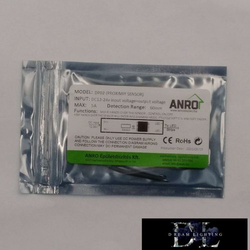 ELDLUX Kontroler LED montowany na szynie z czujnikiem zbliżeniowym i ściemniaczem (DC: 12/24 V 5 A)