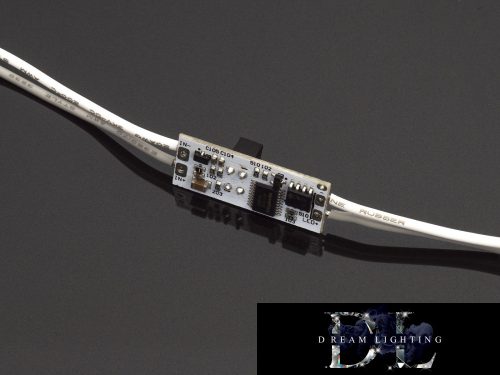 ANROLED Sterownik LED montowany na szynie Przełącznik IR z funkcją ściemniania (DC: 12/24 V 8 A)