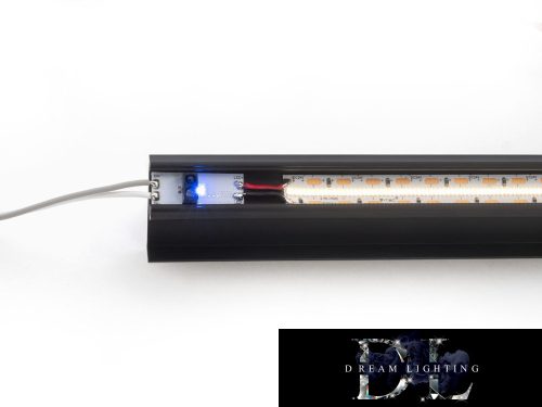 ANROLED Sterownik LED montowany na szynie Przełącznik IR z funkcją ściemniania (DC: 12/24 V 8 A)