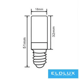 Żarówka LED UNIVERSO do lodówek E14 2 W 220 lm 6500 K