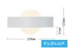 UNIVERSO Kinkiet LED 8 W 600 lm CCT.kap IP20 239 x 123 x 51 mm biały