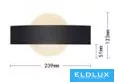 UNIVERSO Kinkiet LED 8 W 600 lm CCT.kap IP20 239 x 123 x 51 mm czarny