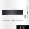 UNIVERSO Kinkiet LED 8 W 400 lm 4000 K IP20 239 × 123 mm czarny