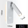 UNIVERSO Kinkiet LED 6 W 240 lm + 150 lm 3000 K IP22 biały z przełącznikiem
