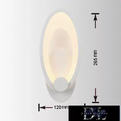 UNIVERSO Kinkiet LED 9 W 450 lm 3000 K IP20 120 × 265 mm biały