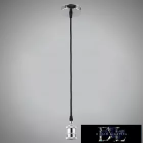   UNIVERSO Lampa wisząca z metalowym gniazdem 1xE27 maks. 240 V 60 W 2 metry chromowana