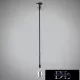 UNIVERSO Lampa wisząca z metalowym gniazdem 1xE27 maks. 240 V 60 W 2 metry chromowana