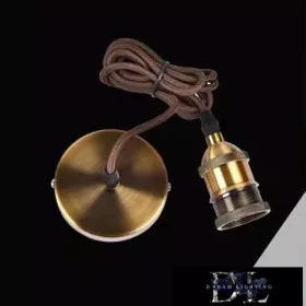   Lampa wisząca UNIVERSO z metalowym gniazdem 1xE27 maks. 240 V 60 W 2 metry złota