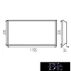 Lampa KANLUX BLINGO R38W 12030NW 4000k 3800lm z ramką podkreślającą