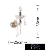 UNIVERSO Kinkiet 1-ramienny 1xE14 maks. 40 W D25x36 cm złoty
