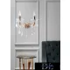 UNIVERSO Kinkiet 2 ramiona 2xE14 maks. 40 W D29x36 cm złoty