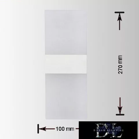 UNIVERSO Kinkiet LED 8 W 400 lm 3000 K IP20 100 × 270 mm biały