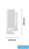 UNIVERSO Kinkiet LED 12 W 650 lm CCT.kap IP20 120 x 260 mm biały