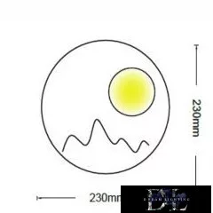 Lampa ścienna UNIVERSO LED 16 W 800 lm CCT IP20 ∅230x40 mm biała