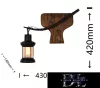 UNIVERSO Kinkiet 1xE27 IP20 430x140x420mm czarny