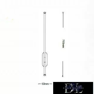 UNIVERSO kinkiet LED 12 W 960 lm 3000 K IP200 765 × 60 mm biały