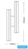 UNIVERSO Kinkiet 10 W 800 lm CCT.kap IP20 biały 110 x 370 x 50 mm