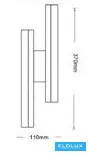 UNIVERSO Kinkiet 10 W 800 lm CCT.kap IP20 biały 110 x 370 x 50 mm