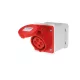 EC690 DO MONTAŻU NA ŚCIANIE. GNIAZDO 32A IP44 3P+N+E 346-415V