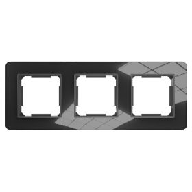 ELDLUX ELDBRIDGE potrójna rama szklana, czarna