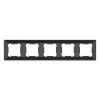 ELDLUX ELDGROUND pięcioczęściowa rama z tworzywa sztucznego, czarna