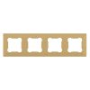 ELDLUX ELDGROUND poczwórna ramka z tworzywa sztucznego, złota