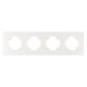 ELDLUX ELDELIN poczwórna rama z tworzywa sztucznego, biała