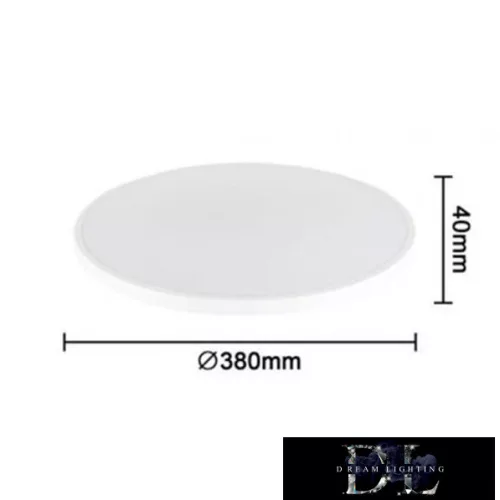 Lampa sufitowa UNIVERSO 32 W 2430 lm CCT z przełącznikiem D380x40 mm IP44 biała