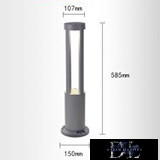 Lampa ogrodowa UNIVERSO COB LED 12 W 600 lm 4000 K IP65 ∅107/∅150×585 mm szara