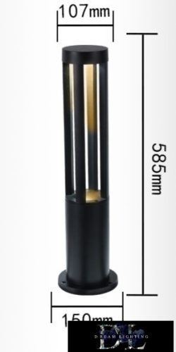 Lampa ogrodowa UNIVERSO COB LED 12 W 600 lm 3000 K IP65 ∅107/∅150×585 mm czarna