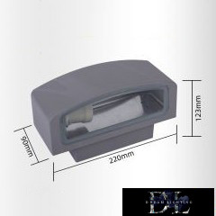 UNIVERSO Kinkiet zewnętrzny E27 Max 60W IP44 szary 220x90x123mm