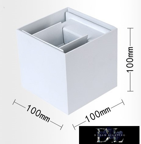 Kinkiet LED UNIVERSO 12 W 1000 lm 3000 K IP55 100×100×100 mm biały