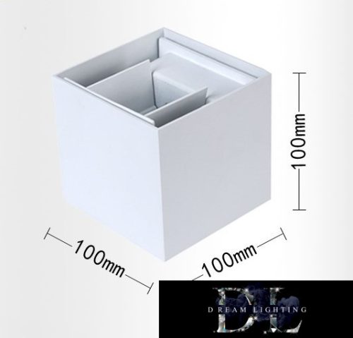 Lampa ścienna UNIVERSO LED 12 W 1000 lm 6500 K IP55 100 × 100 × 100 mm biała