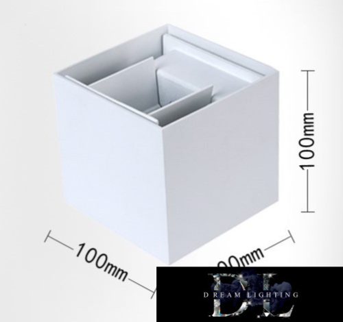 Lampa ścienna UNIVERSO LED 12 W 1000 lm 4000 K IP55 100 × 100 × 100 mm biała