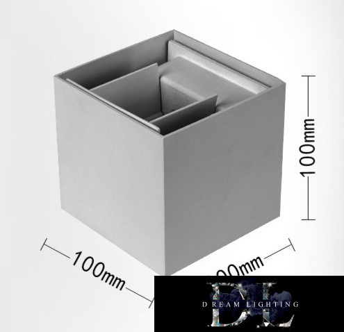 Lampa ścienna UNIVERSO LED 12 W 1000 lm 4000 K IP55 100 × 100 × 100 mm szara