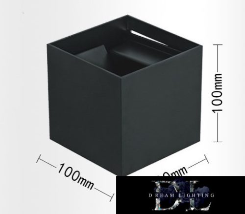 Kinkiet UNIVERSO LED 12 W 1000 lm 3000 K IP55 100 × 100 × 100 mm czarny