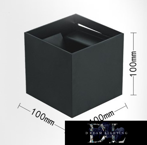 Lampa ścienna UNIVERSO LED 12 W 1000 lm 4000 K IP55 100 × 100 × 100 mm czarna