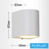 Lampa ścienna UNIVERSO 1×GU10 IP65 68×80×80 mm biała