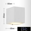 Lampa ścienna UNIVERSO 1×GU10 IP65 68×80×80 mm biała