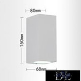 Kinkiet UNIVERSO 2×GU10 IP65 68×80×150 mm biały